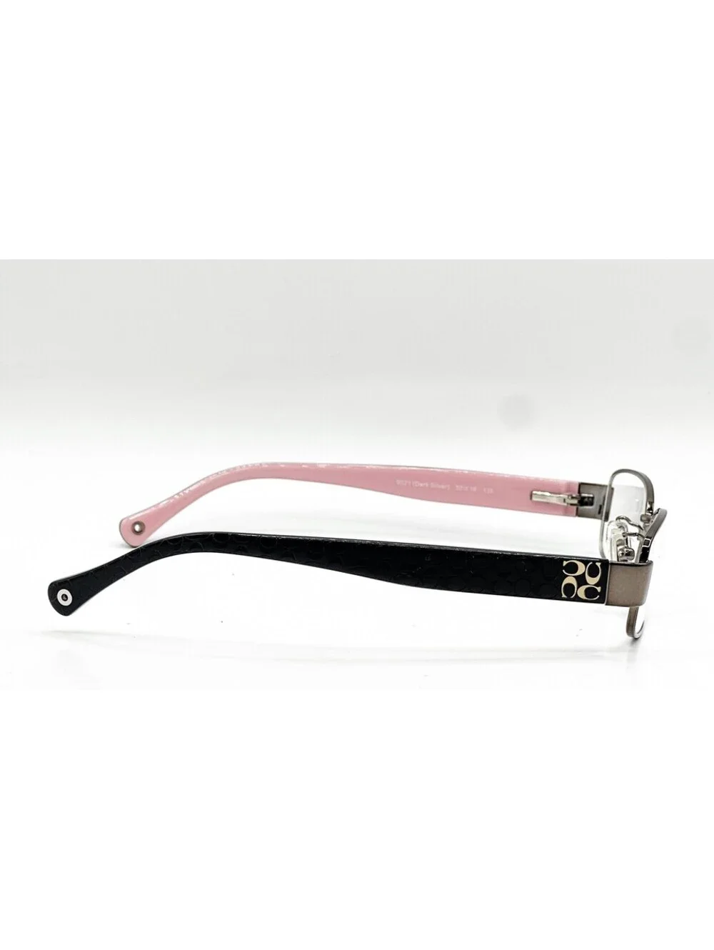 Coach HC 5001 9021 Dark Silver Rectangle Authentic Eyeglass Frames 50-16-135